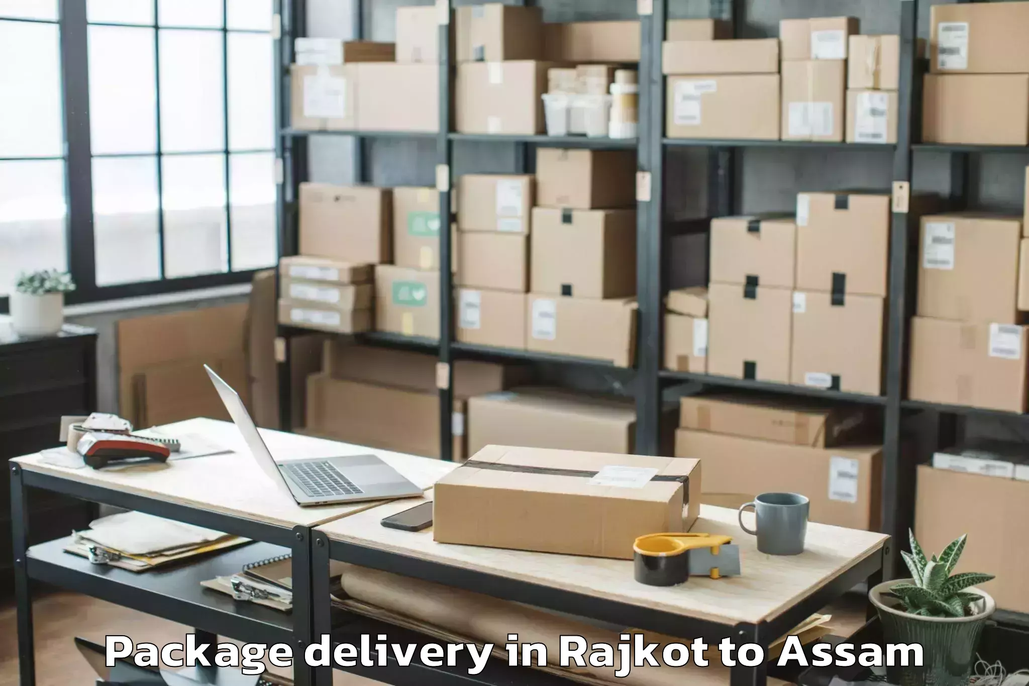 Book Rajkot to Darangamela Package Delivery Online